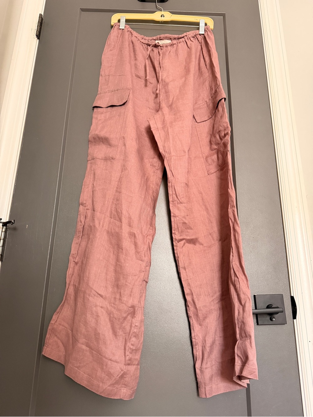 l*space Dusty Rose Linen Drawstring Pants